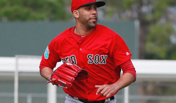 Feb 20, 2016; Lee County, FL, USA; Boston Red Sox starting pitcher David Price (24) practices fielding as he works out at Jet Blue Park. Mandatory Credit: Kim Klement-USA TODAY Sports
